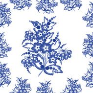 Seamless gzhel background