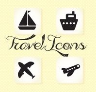 travel and transport icons N5
