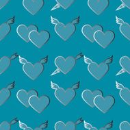 Seamless pattern with hearts N124