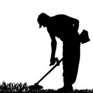 Vector silhouette of a man N793