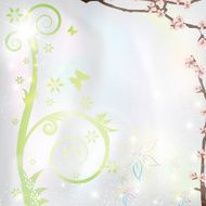 Abstract spring floral background