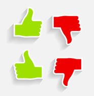 Hand signal on white vector illustration EPS 10