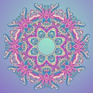 background with lace hand drawn colorful ornament
