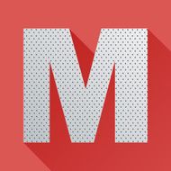 Flat Letter M