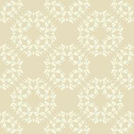 Neutral beige plant wallpaper N2