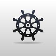 Vector icon of Steering wheel