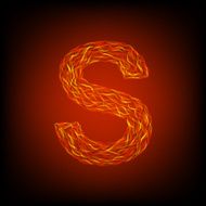 Fire letter S