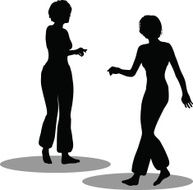 Dancer woman silhouette N13