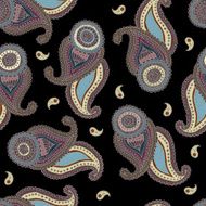 Seamless background of paisley N2