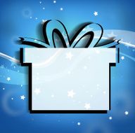 Gift Creative Silhouette Design on background