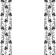 Floral background with one rose vector illustration