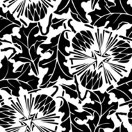 Seamless pattern of dandelion N5