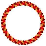 Abstract frame of autumn leaves eps10 N2