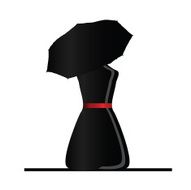 bottle with umbrella vector