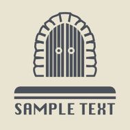 Castle gate icon