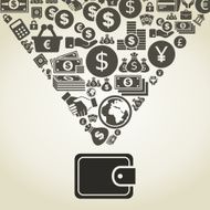 Money from purse