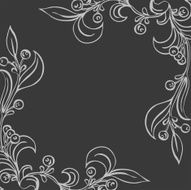 vector illustration with corner ornament