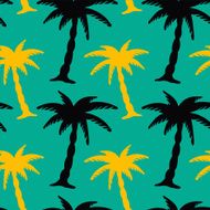 Seamless pattern with coconut palm trees N11