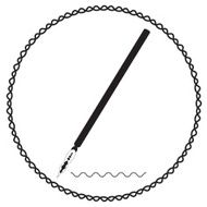 Silhouette calligraphic pen vector