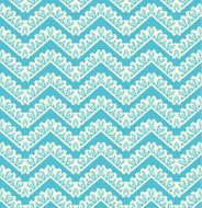 Lace seamless pattern on blue background N2