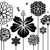 Simple decorative flowers