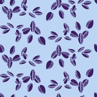 Seamless vector pattern with branches and leaves N2