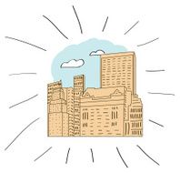 new york - hand drawn illustration N2