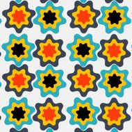 Flower Leaves Seamless Pattern Background N2