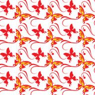 vector floral background seamless pattern wallpaper N10