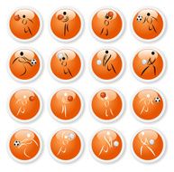 Sport symbol stickers