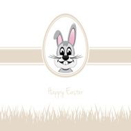 happy easter bunny egg