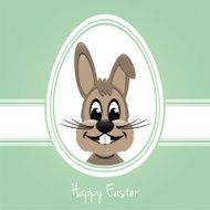 happy easter bunny white egg N2
