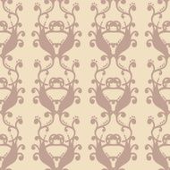 neutral floral background swirl and curve N31