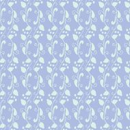 Neutral floral ornament blue lilac tone