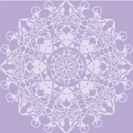 kaleidoscope rosette lilac color