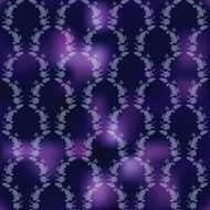 Rich floral ornament Dark purple
