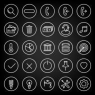 Set icons for business communication web