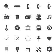Set icons for business communication web N2