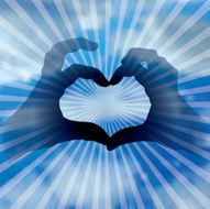 heart in clouds