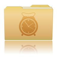 Folder with Alarm Clock