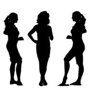 Black silhouettes womans N5