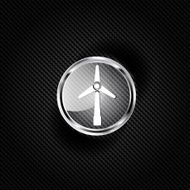 wind turbine icon eco concept
