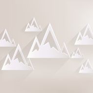 Mountains web icon
