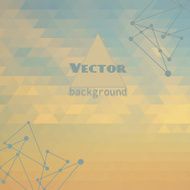 abstract background of triangles sand and blue