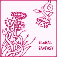 flower background in pink tone