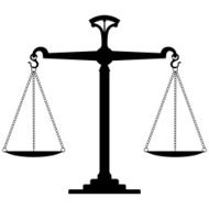 Scale Of Justice Vector Illustration