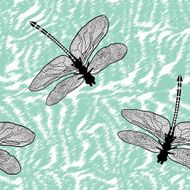 Dragonfly seamless background
