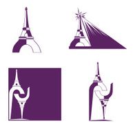 Abstract Eiffel Tower