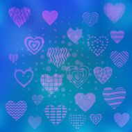 Background with valentine hearts