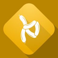 Vector icon of Sausages with a long shadow